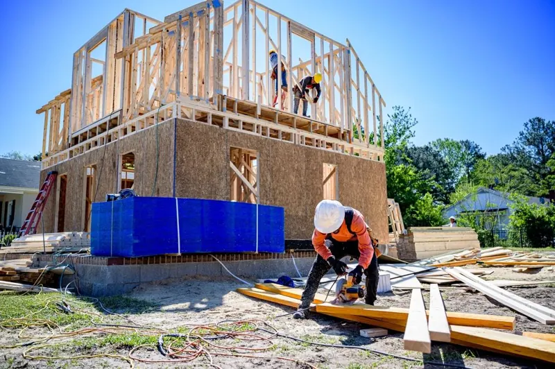 Builder at work