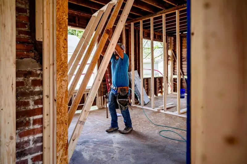 Builder at work