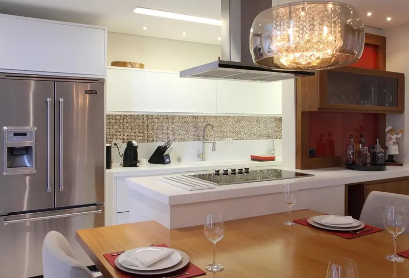 Kitchen and bathroom fitter at work