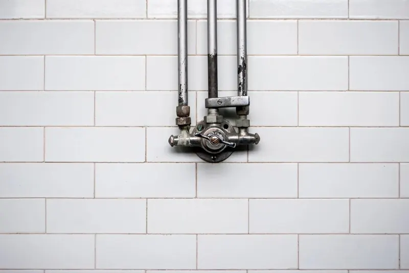 Plumber at work